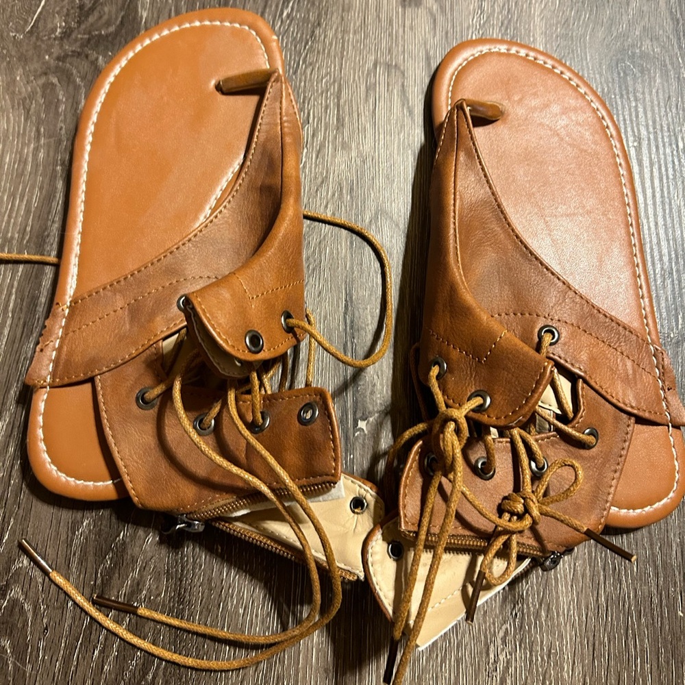 Lace-up Sandals